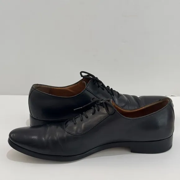 Gucci Men's Adel Double G Black Leather Oxfords -9
