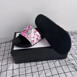⛱GUCCI - Pink GG Blooms Supreme Floral Slides⛱