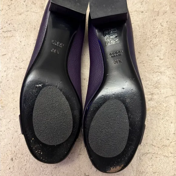 Gucci Purple Leather Pumps