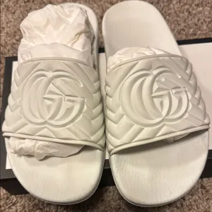 Gucci Slides with Iconic GG Logo