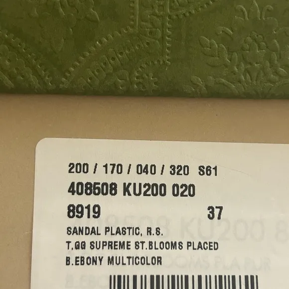 Gucci  supreme monogram sandals NWT