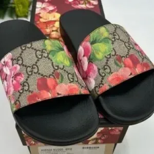 Gucci  supreme monogram sandals NWT