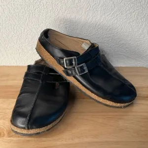 Haflinger 8 Hope Women'sLeather Round Toe Slip On Indoor/Outdoor Clogs 39/8-8.5