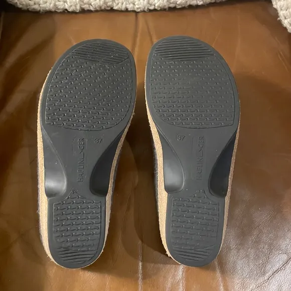 Haflinger grey wool mules Size 37 (6.5) NEW condition
