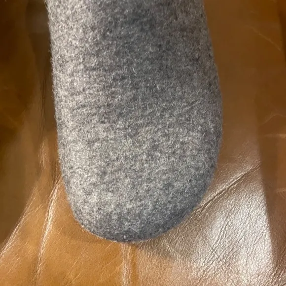 Haflinger grey wool mules Size 37 (6.5) NEW condition