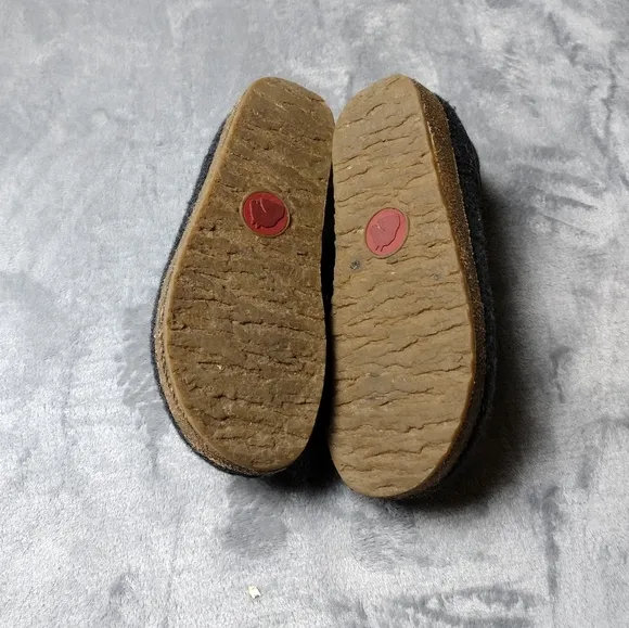 Haflinger  GZH Grizzly Closed Heel Style Wool Clogs Charcoal 37 Women's US 6.