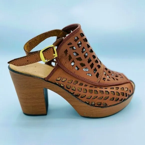 Handmade Peep-Toe High Heels