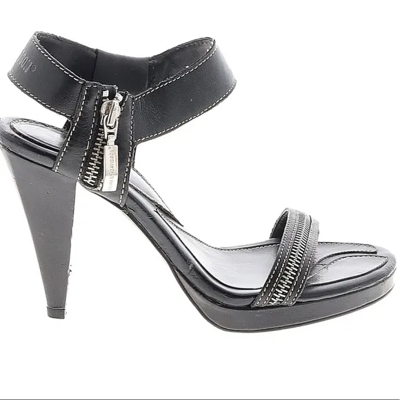 HARLEY DAVIDSON leather spike heels 10