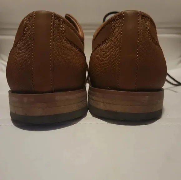 Hawker Rye Porewia Speed Lace Derby Tan Leather Oxfords, Men's 8.5, EUC!