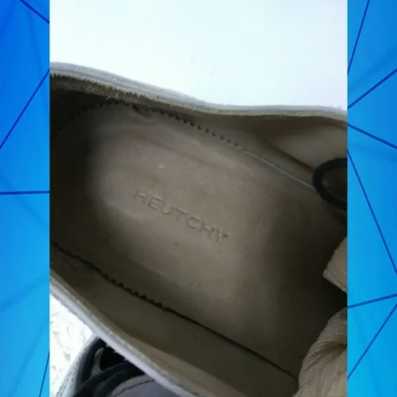 HEUTCHY &quot;ISAAC&quot; MENS LIGHT GREY SUEDE OXFORDS