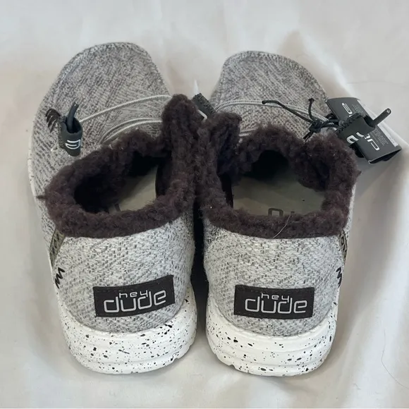 HEY DUDE WENDY SALT AND PEPPER Lightweight Slip-On Women’s Shoe Sz 5 NWT