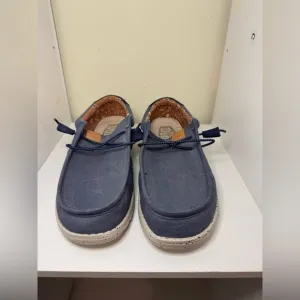 Hey Dudes Wally Washed Canvas slip on men’s size medium blue grey