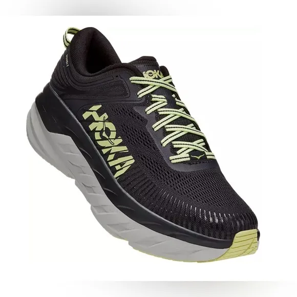 HOKA One One BONDI 7 Mens Running Shoes Blue Graphite Butterfly