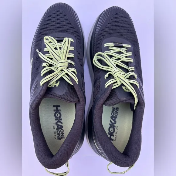 HOKA One One BONDI 7 Mens Running Shoes Blue Graphite Butterfly