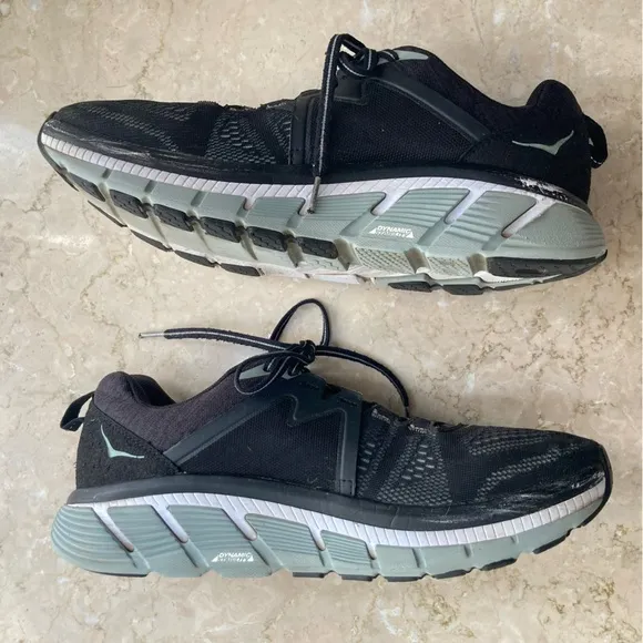 Hoka One One Gaviota 2 Men’s Running Shoes in Wrought Iron Black, Size 10.5