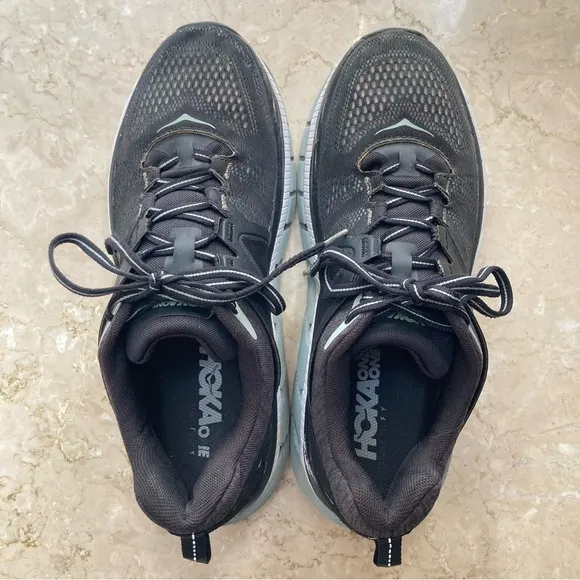 Hoka One One Gaviota 2 Men’s Running Shoes in Wrought Iron Black, Size 10.5