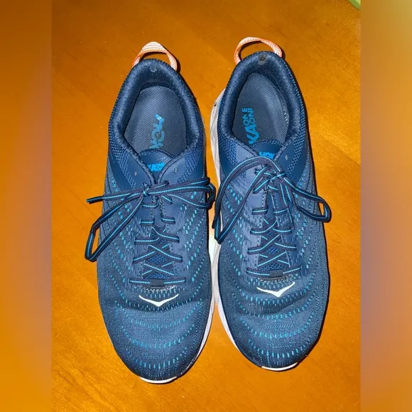 Hoka One One Men’s Arahi 4 Athletic Running Shoes Blue Combination Size 9.5