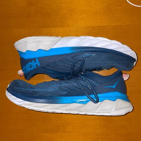 Hoka One One Men’s Arahi 4 Athletic Running Shoes Blue Combination Size 9.5
