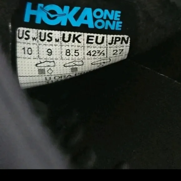 Hoka One One Womens Black Ora Primo Sneaker Slides 10
