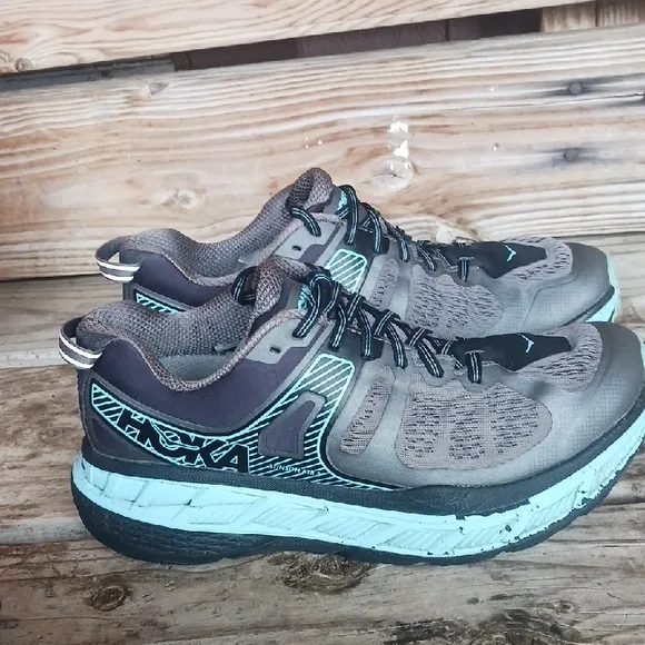 Hoka Stinson ATR 5 One One Athletic Shoes - Gray and Teal