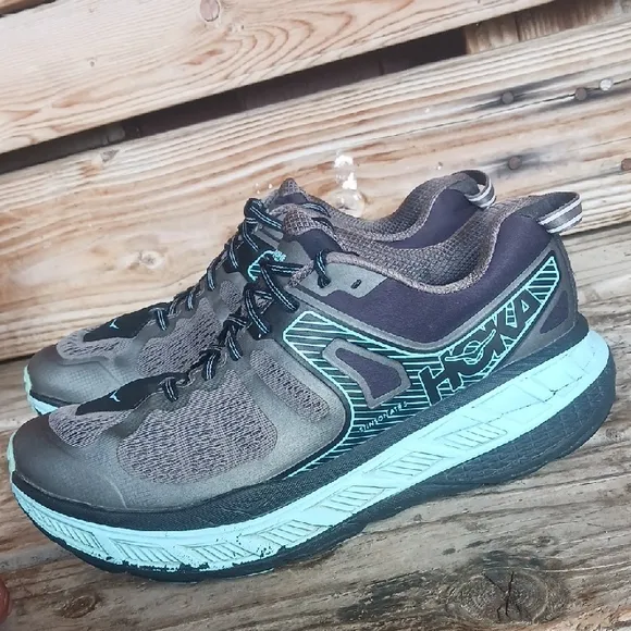 Hoka Stinson ATR 5 One One Athletic Shoes - Gray and Teal