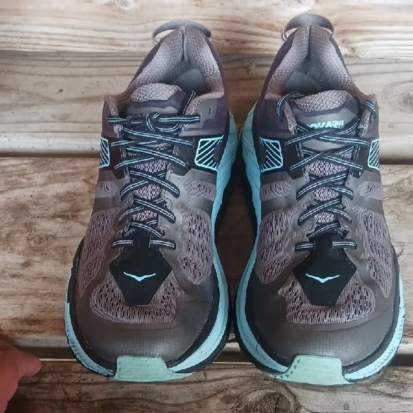 Hoka Stinson ATR 5 One One Athletic Shoes - Gray and Teal
