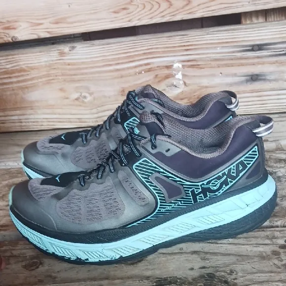 Hoka Stinson ATR 5 One One Athletic Shoes - Gray and Teal