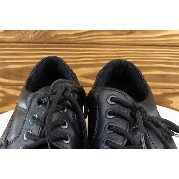 Hotter‎ Shoes Sz 8 M Black Derby Oxfords Leather Men Burton
