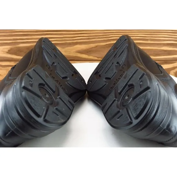 Hotter‎ Shoes Sz 8 M Black Derby Oxfords Leather Men Burton