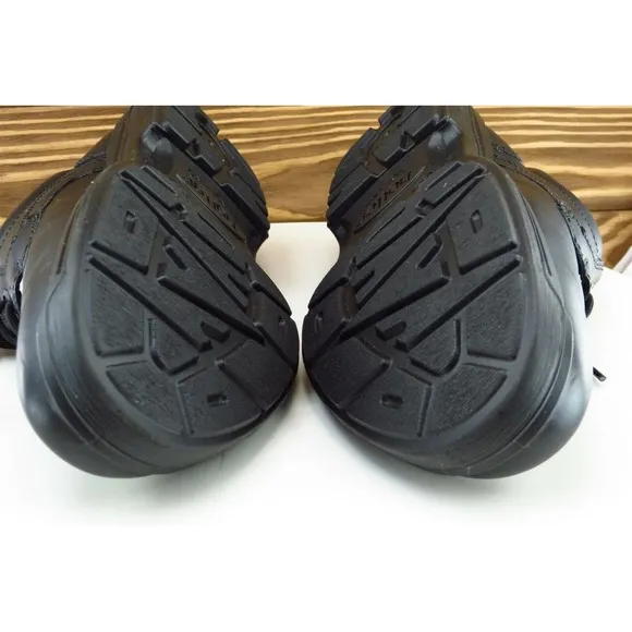 Hotter‎ Shoes Sz 8 M Black Derby Oxfords Leather Men Burton