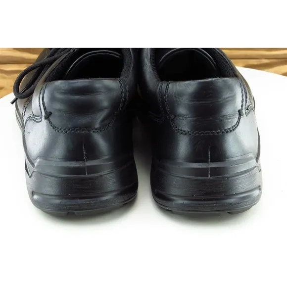 Hotter‎ Shoes Sz 8 M Black Derby Oxfords Leather Men Burton