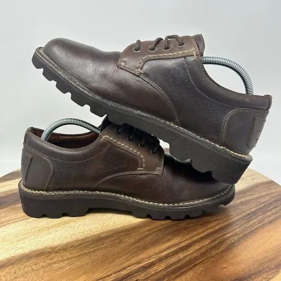 H.S. Trask Shoes Men’s US 10 M Authentic Bison Brown Leather Oxfords Shoes