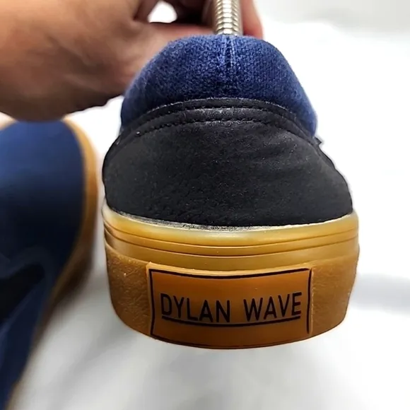 HUF DYLAN WAVE STYLE SCOTT SKATEBOARDING SNEAKERS CANVAS GUM SOLES BLUE IN GUC