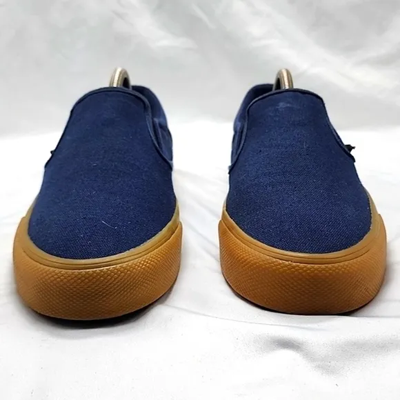 HUF DYLAN WAVE STYLE SCOTT SKATEBOARDING SNEAKERS CANVAS GUM SOLES BLUE IN GUC