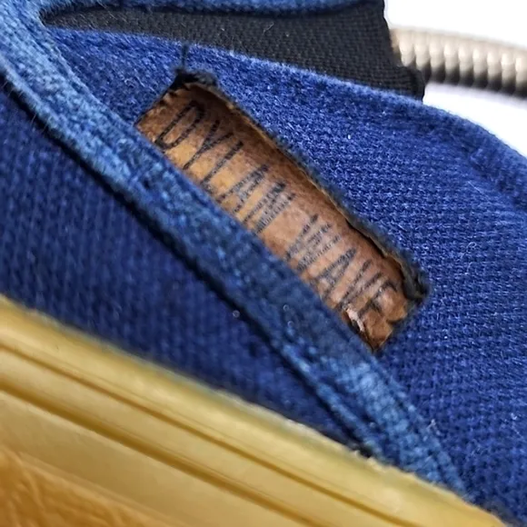 HUF DYLAN WAVE STYLE SCOTT SKATEBOARDING SNEAKERS CANVAS GUM SOLES BLUE IN GUC