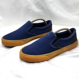 HUF DYLAN WAVE STYLE SCOTT SKATEBOARDING SNEAKERS CANVAS GUM SOLES BLUE IN GUC