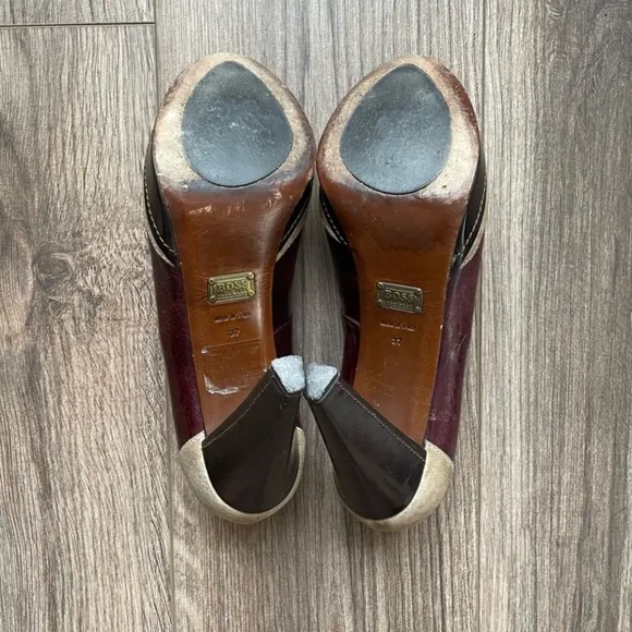 Hugo Boss Colorblock Platform Heels