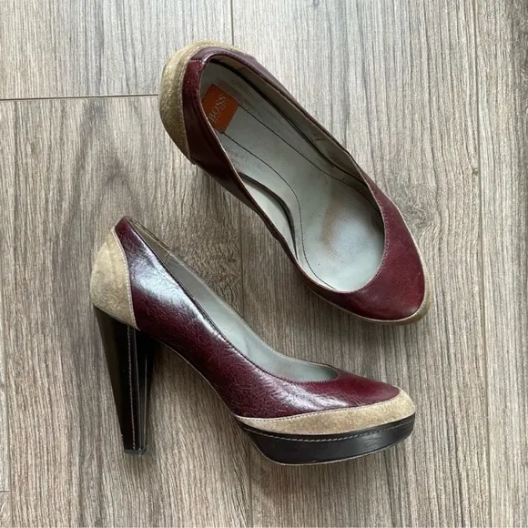 Hugo Boss Colorblock Platform Heels