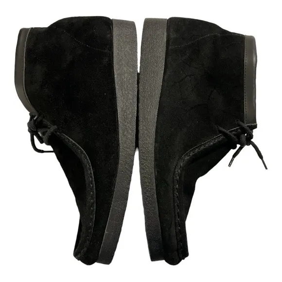 Hunkers Wallabees Style Black Suede Shoes. Size 11 Made in Spain
