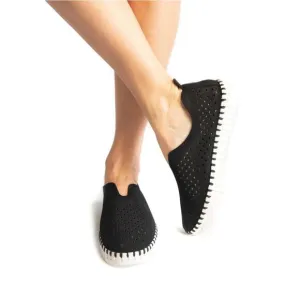 Ilse Jacobsen Shoes Low Top Pull On Tulip Lightweight Black Women's  Size 41