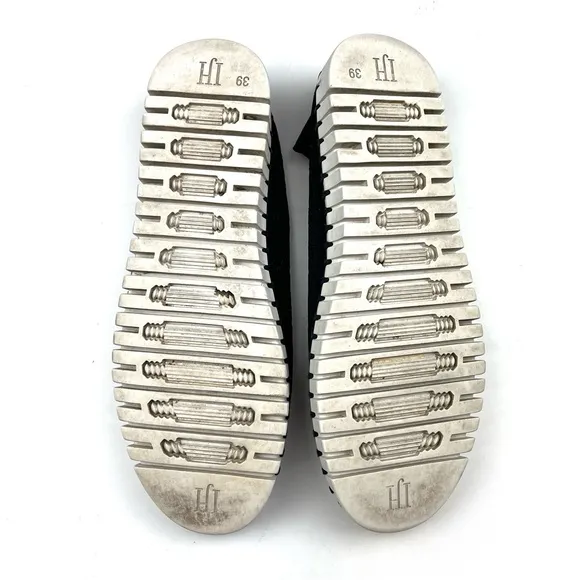 Ilse Jacobsen Tulip lightweight laser-cut black comfort shoes size 8.5