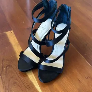 Imagine by Vince Camuto satin, wraparound heels