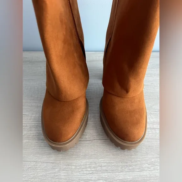 I.N.C. International Concepts Acelina Fold-Over Cuffed Dress Booties Size 7.5