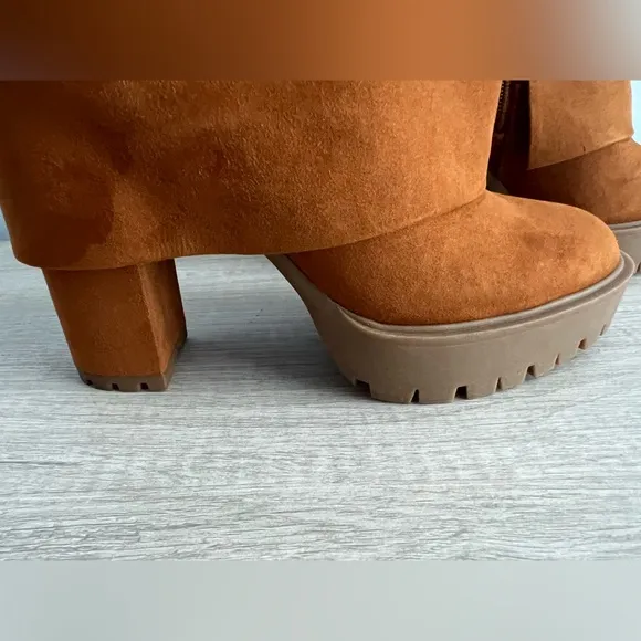 I.N.C. International Concepts Acelina Fold-Over Cuffed Dress Booties Size 8.5
