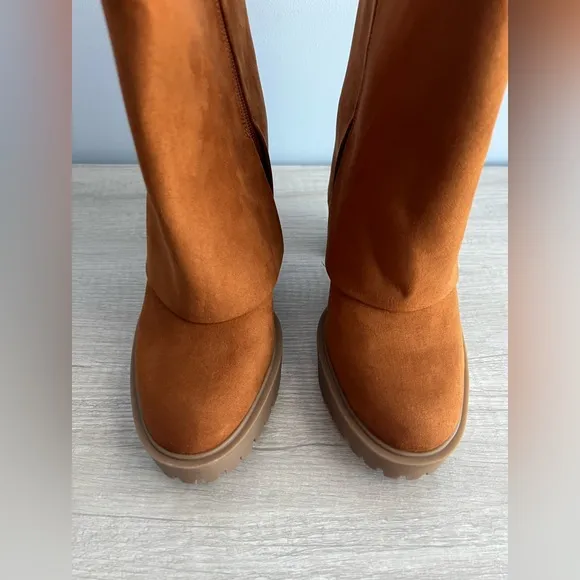 I.N.C. International Concepts Acelina Fold-Over Cuffed Dress Booties Size 8.5