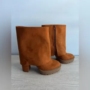 I.N.C. International Concepts Acelina Fold-Over Cuffed Dress Booties Size 9