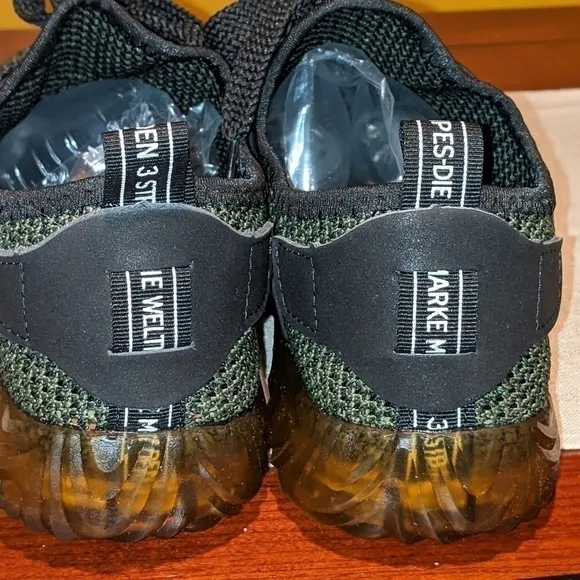 𝅺indestructible Men's Ryder Green Kevlar Sole Steel Toe Knit Sneakers Size 40/7