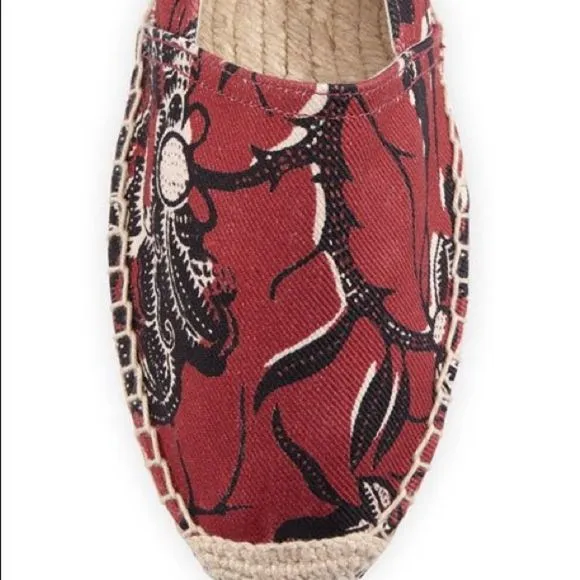 Isabel Marant Burgundy Canaee Printed Espadrille