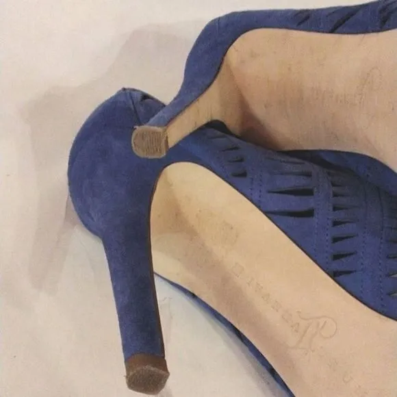 Ivanka Trump Colbalt Cage Heels