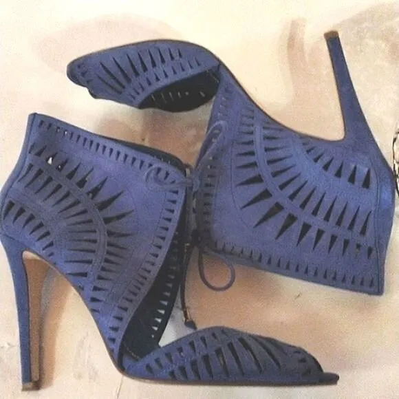 Ivanka Trump Colbalt Cage Heels